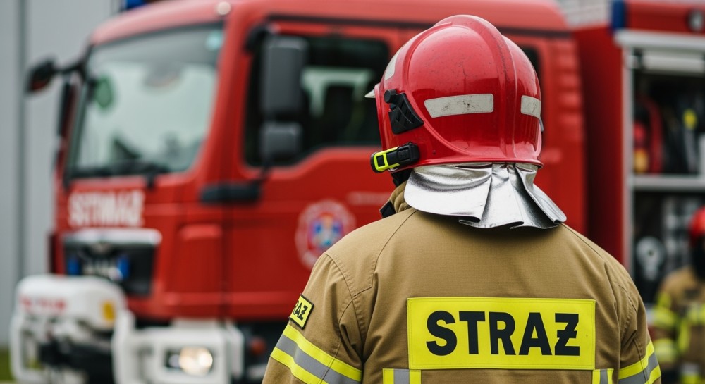 Pożar Netto w Grodzisku Mazowieckim: strażacy walczą z ogniem w nocy