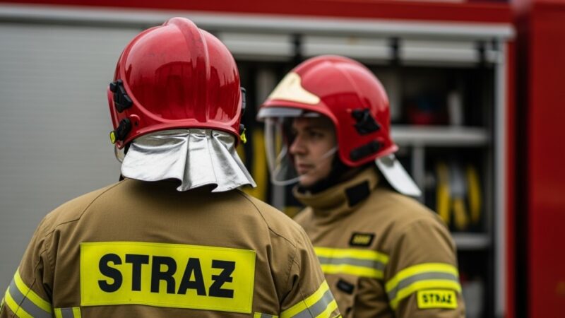 Transtom przekazuje pralkę dla Ochotniczej Straży Pożarnej w Grodzisku Mazowieckim