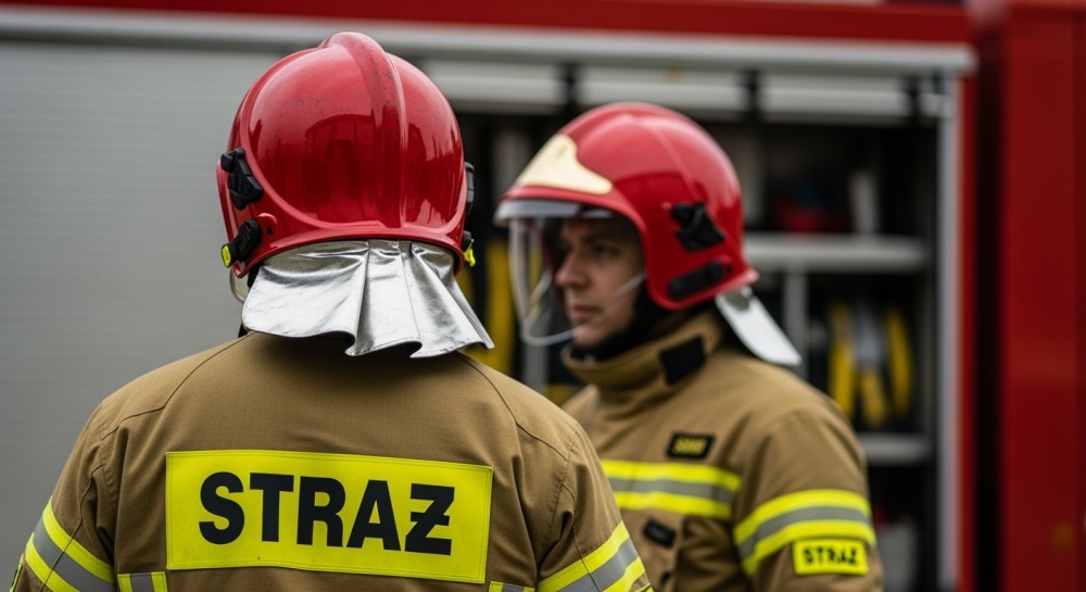 Transtom przekazuje pralkę dla Ochotniczej Straży Pożarnej w Grodzisku Mazowieckim