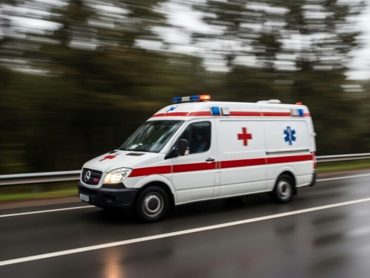Wypadek wiatrakowca w Baranowie: straż pożarna gasi ogień i ratuje poszkodowanych